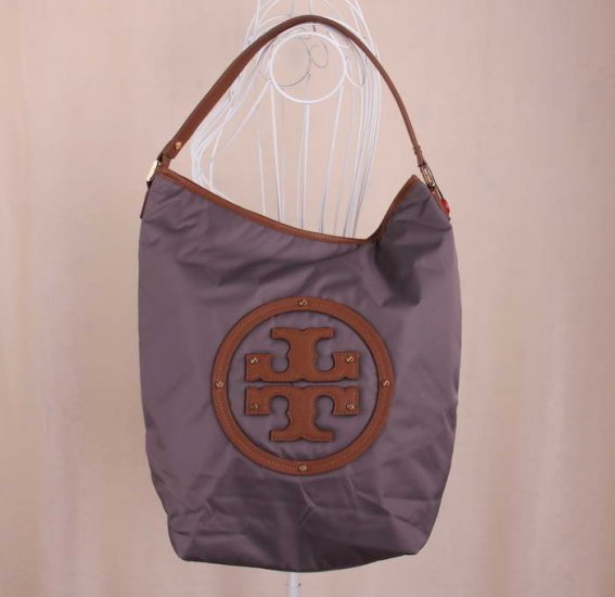 Unique Tory Burch Pink Grey Tote Bags